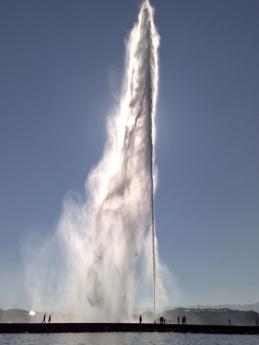 Jet d´Eau v Ženevě - nejvyšší fontána světa