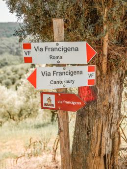 Starověká poutní cesta Via Francigena vede z Canterbury do Říma