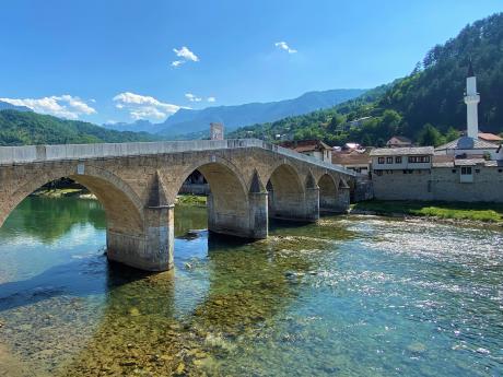 Most Stara Čuprija v městečku Konjic patří k nejstarším v zemi
