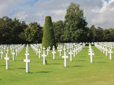 Americký hřbitov na Omaha Beach