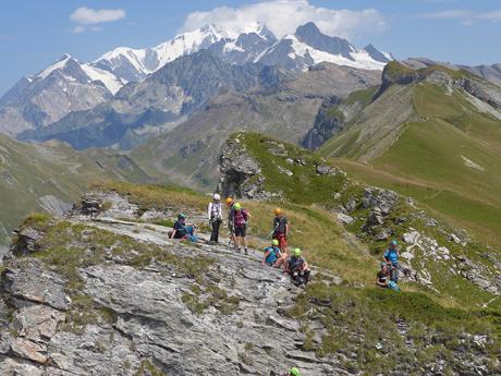 Pauza s krásnými výhledy na Mont Blanc