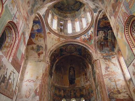 Fresky v hlavním kostele klášteřa Gelati