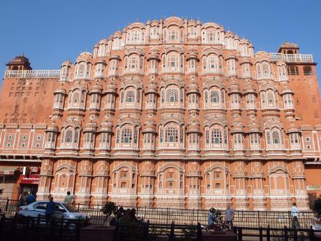 Hawa Mahal neboli "palác větrů" nechal vystavět maharádža pro své manželky