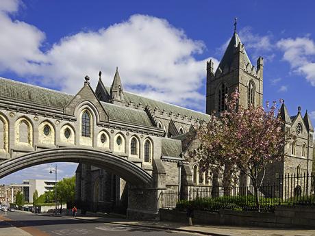 Jedna ze dvou velkých dublinských katedrál - Christchurch cathedral