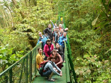 Visutý most v deštném pralese Monteverde