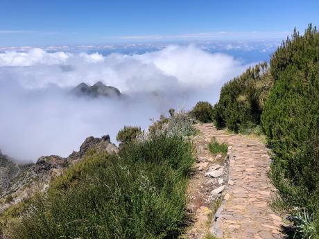 V okolí vrcholu Pico Arieiro se doslova projdete v mracích