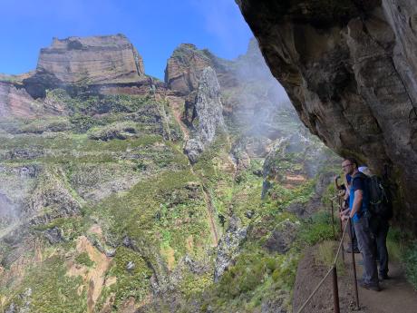 Část masivu Pico das Torres, druhé nejvyšší hory ostrova