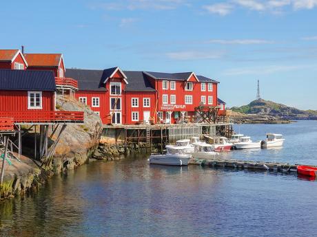 Muzeum tresek čili tørrfisk v rybářské vesnici Å na ostrově Moskenesøy