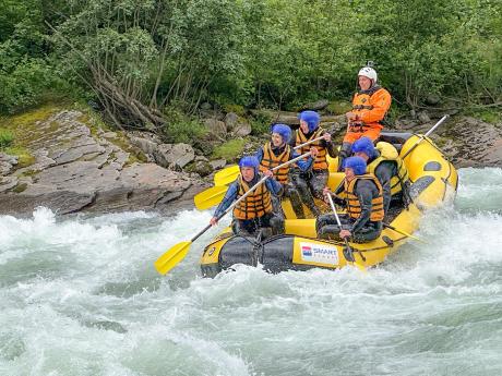Rafting na řece Sjoa patří k vrcholným zážitkům zájezdu