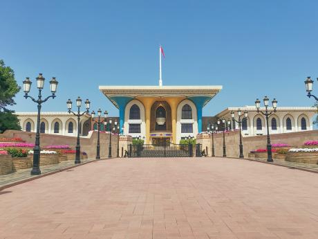Palác Al Alam v Maskatu je ceremoniální sídlo ománského sultána