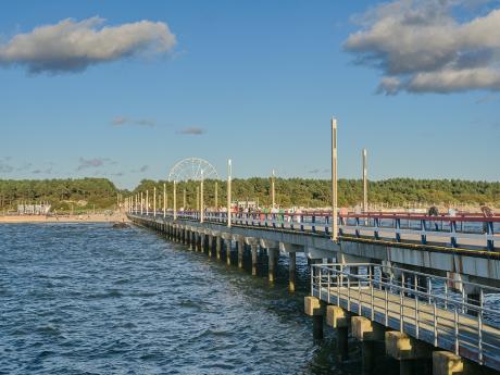 Mezi oblíbené atrakce přímořského letoviska Palanga patří místní molo