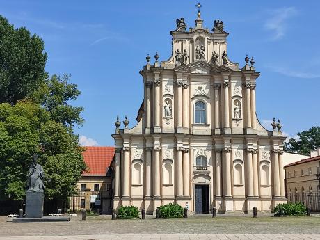Barokní kostel vizitantek ve Varšavě pochází z 18. století
