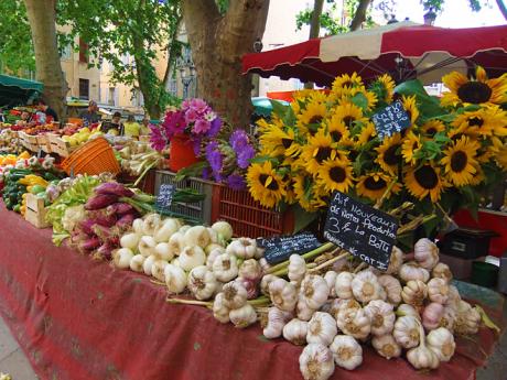 Trhy v Aix en Provence mají nezaměnitelnou atmosféru