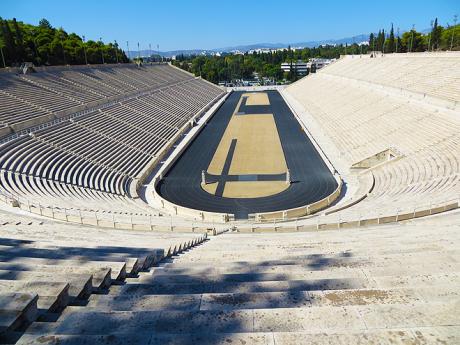 Panathénský stadion - dějiště prvních letních olympijských her v roce 1896