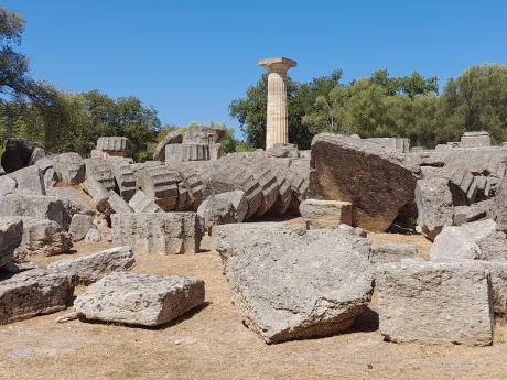 Ruiny Olympie patří mezi nejkrásnější řecká archeologická naleziště
