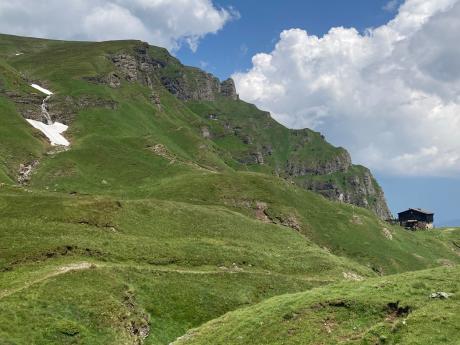 Nadmořská výška v pohoří Bucegi často převyšuje 2 000 m