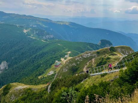 Túra na vrchol Toaca v pohoří Ceahlău vede i po schodech :-)