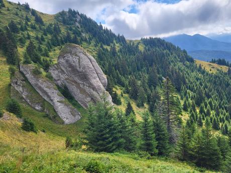 Skalními útvary v pohoří Ciucaş jsou chráněny přírodní rezervací