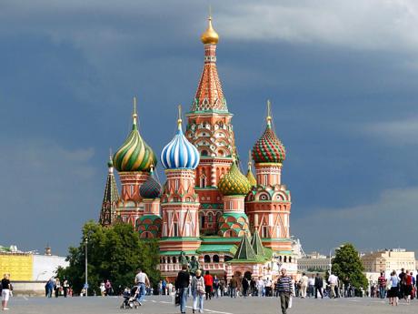 Impozantní chrám Vasila Blaženého je významný památník ruské architektury