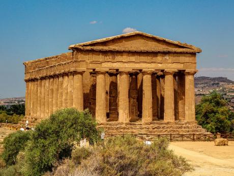 Chrám Svornosti v Údolí chrámů v Agrigentu