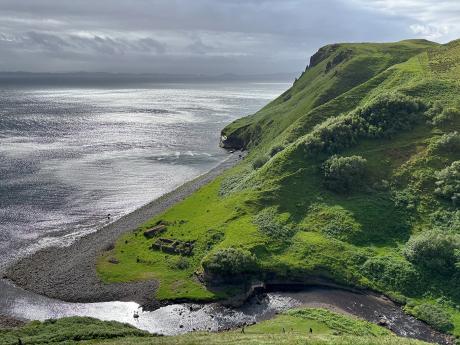 Kaňon řeky Lealt na ostrově Skye