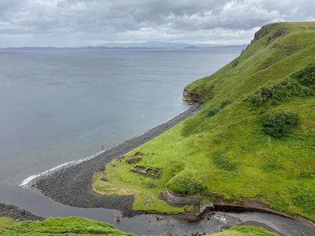 Kaňon řeky Lealt na ostrově Skye