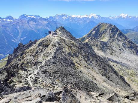 Závěrečný výstup na vrchol Eggishornu ležící ve 2 934 m n. m.