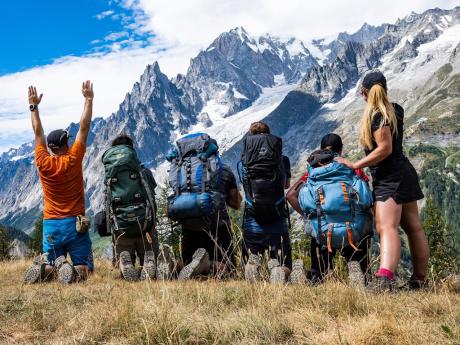 Krosny jsou potřebnou součástí výbavy na treku Tour du Mont Blanc