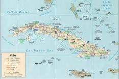 Politická mapa Kuby ke stažení
