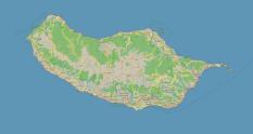 Mapa reliéfu Madeiry ke stažení