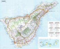 Geografická mapa Tenerife ke stažení