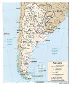 Politická mapa Argentiny ke stažení